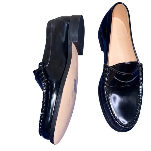 J. Crew Black Leather Loafers size 6 new - Picture 6 of 9